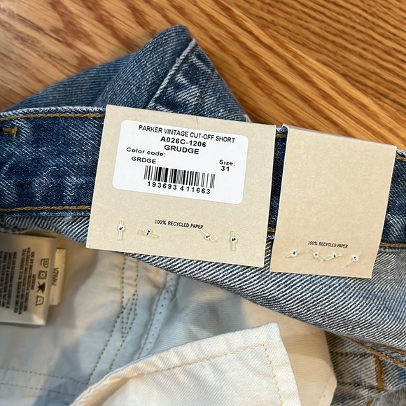 AGolde Parker Vintage Cut Off Short Size 31 NWT - Picture 11 of 16
